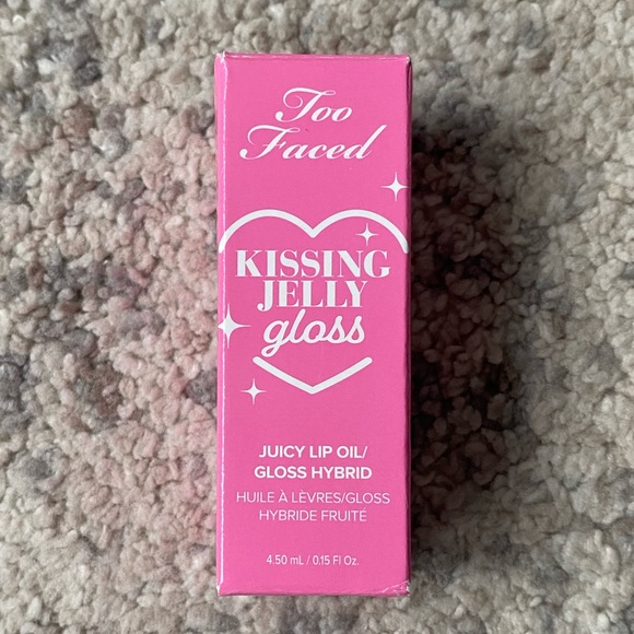 Too Faced Kissing Jelly Lip Oil Gloss Bubblegum - Picture 1 of 8